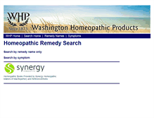 Tablet Screenshot of homeopathicremedysearch.com